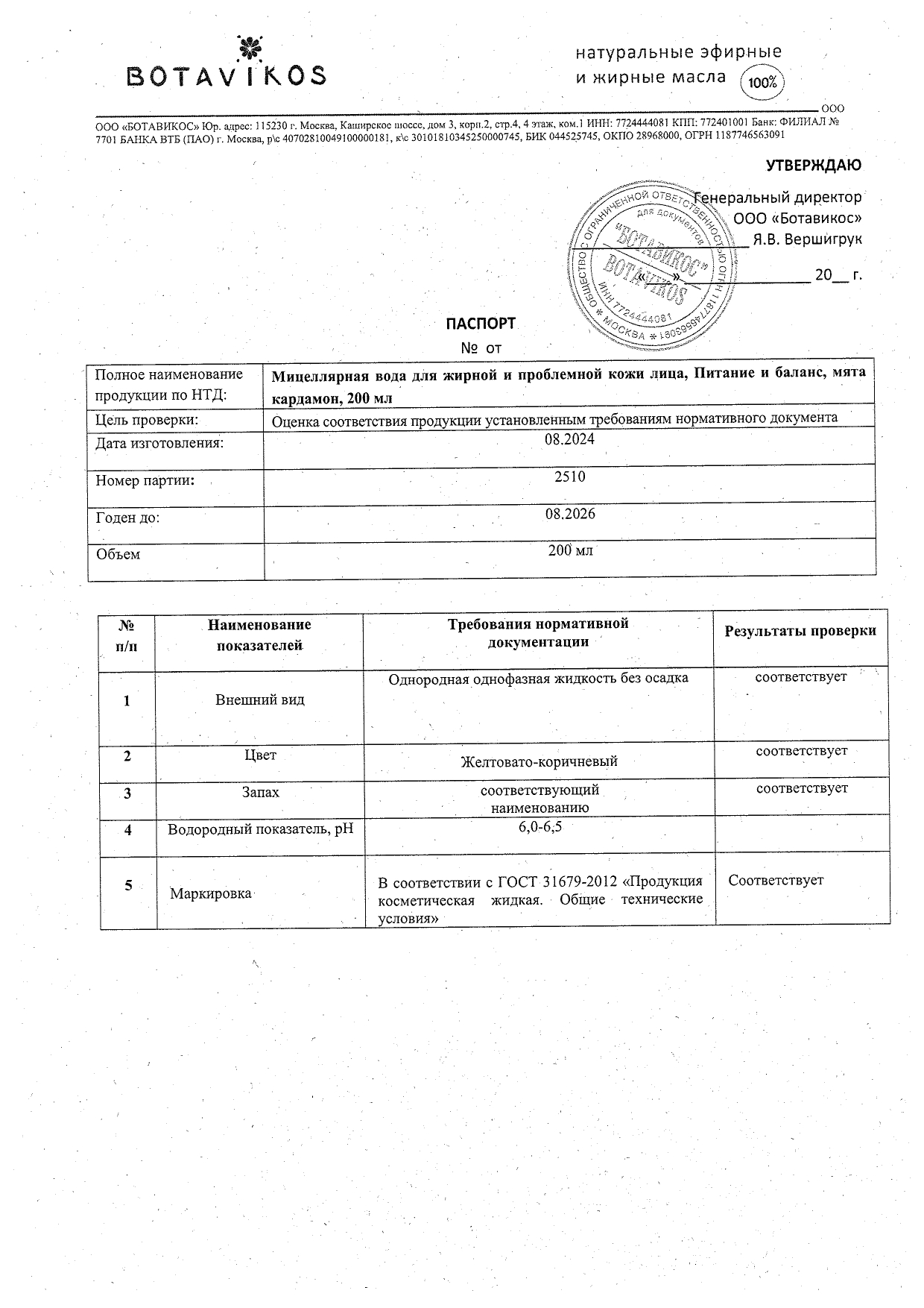 Паспорт №082024